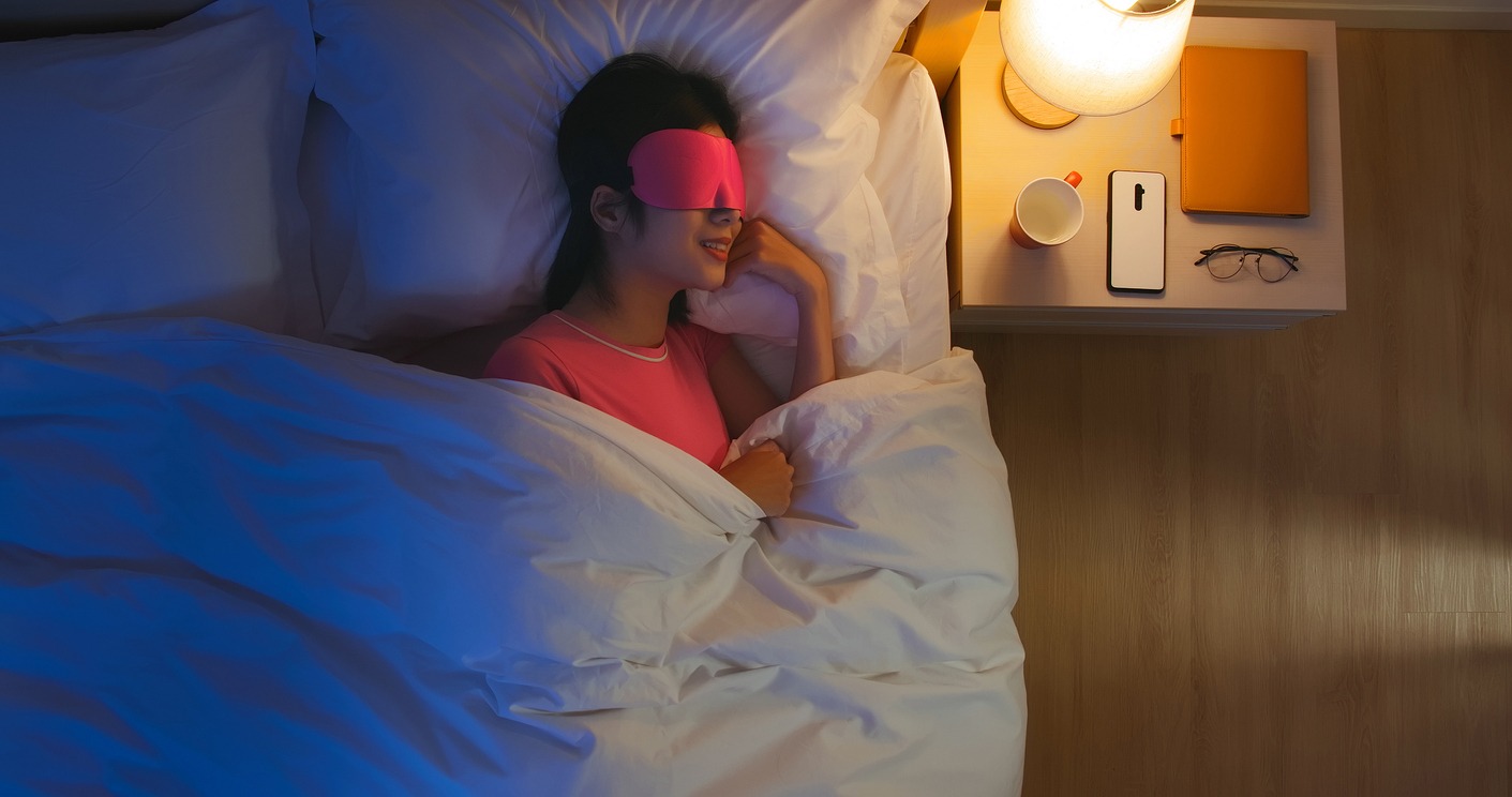 woman sleeping well in bed