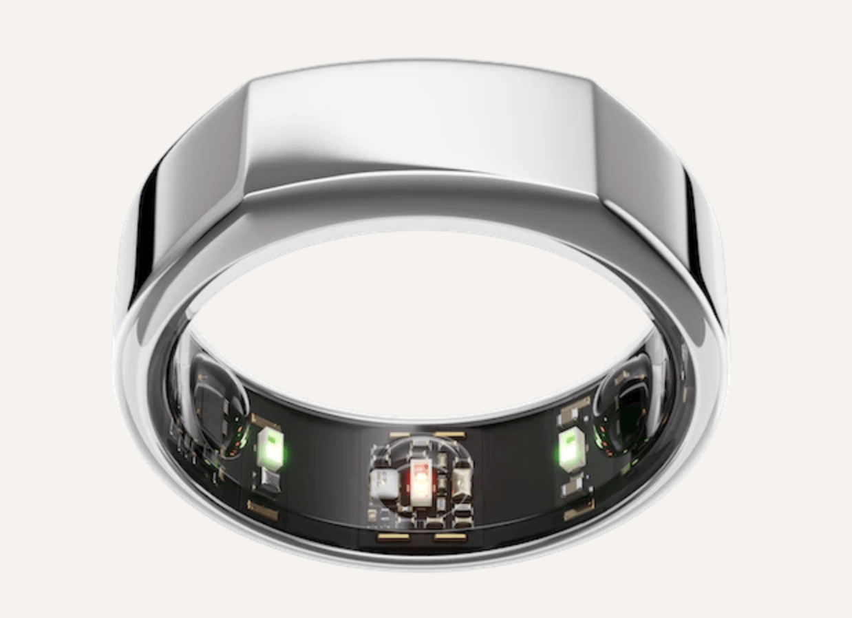 Picture of the Oura Ring tracker where SleepSpace can seamlessly integrate with the Oura Ring and improve upon its data.