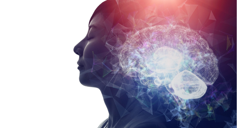 Visualization of a woman experiencing the benefits of deep sleep stimulation