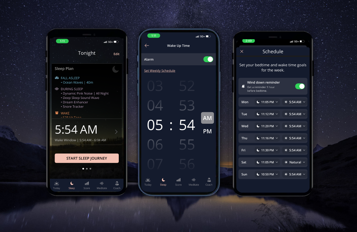 Setting a Weekly Schedule with SleepSpace - ranked top for biohackers