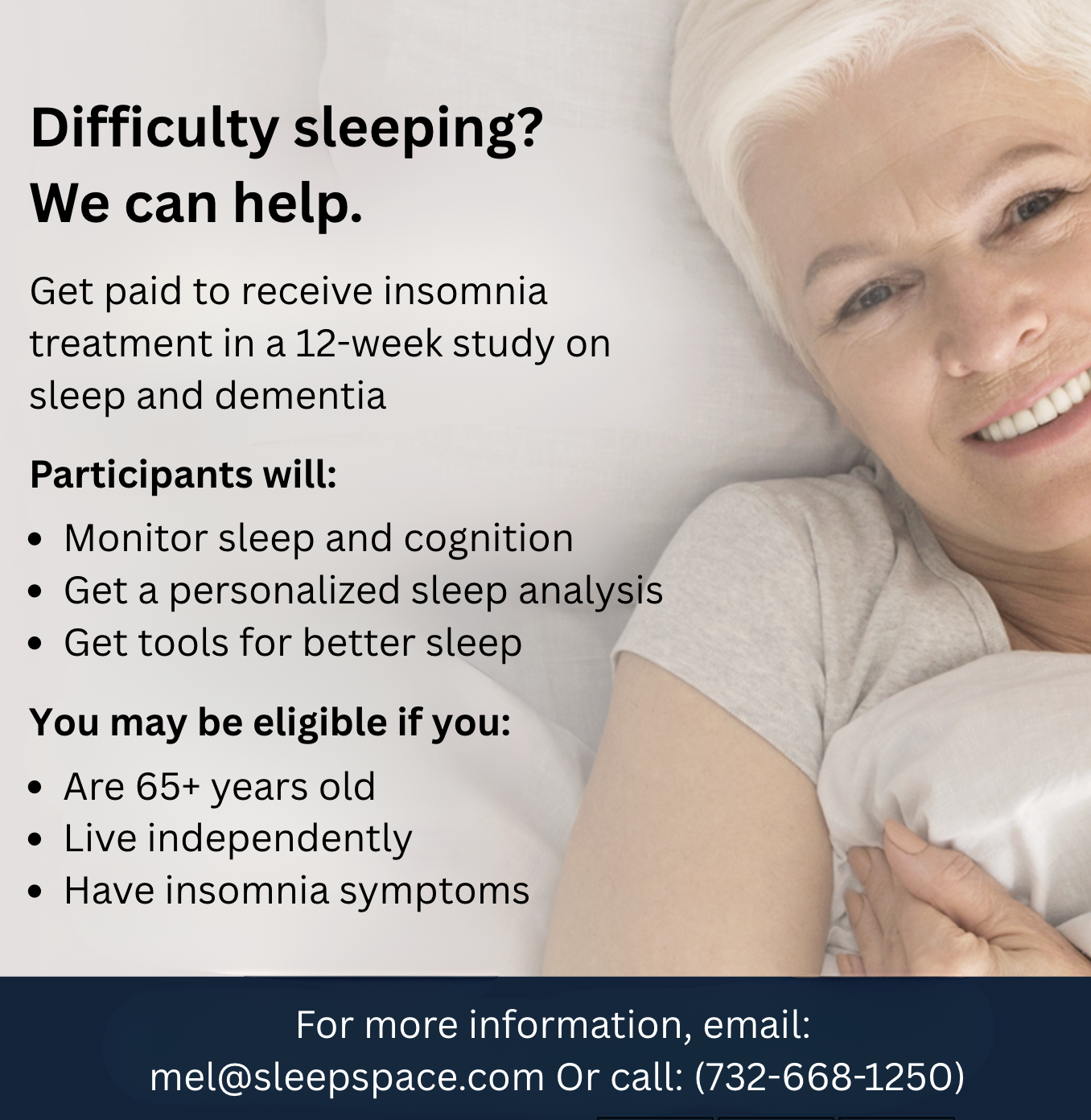 deep sleep study - research study on insomnia and brain health