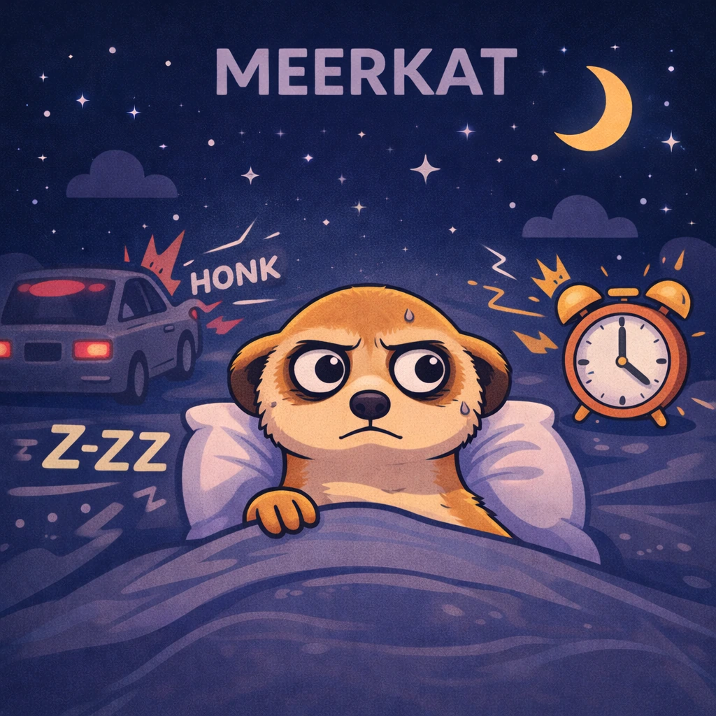 Meerkat sleep animal illustration