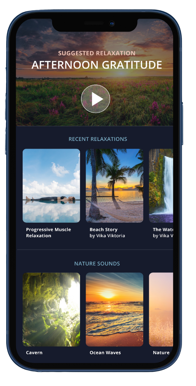 SleepSpace meditations and sounds screenshot